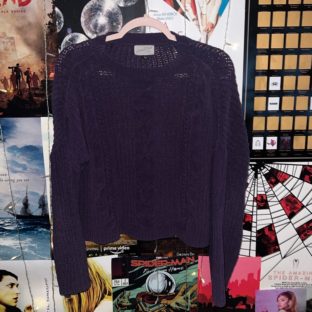 Purple Knit Sweater